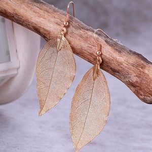 🆕 Bohemian Drop Leaf Earrings